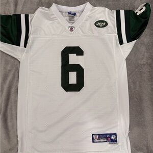 Reebok White and Green Men's Jersey